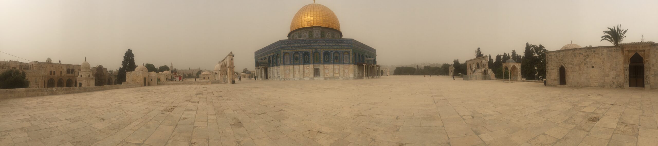 Panoramic view of the Dome of the Rock mosque